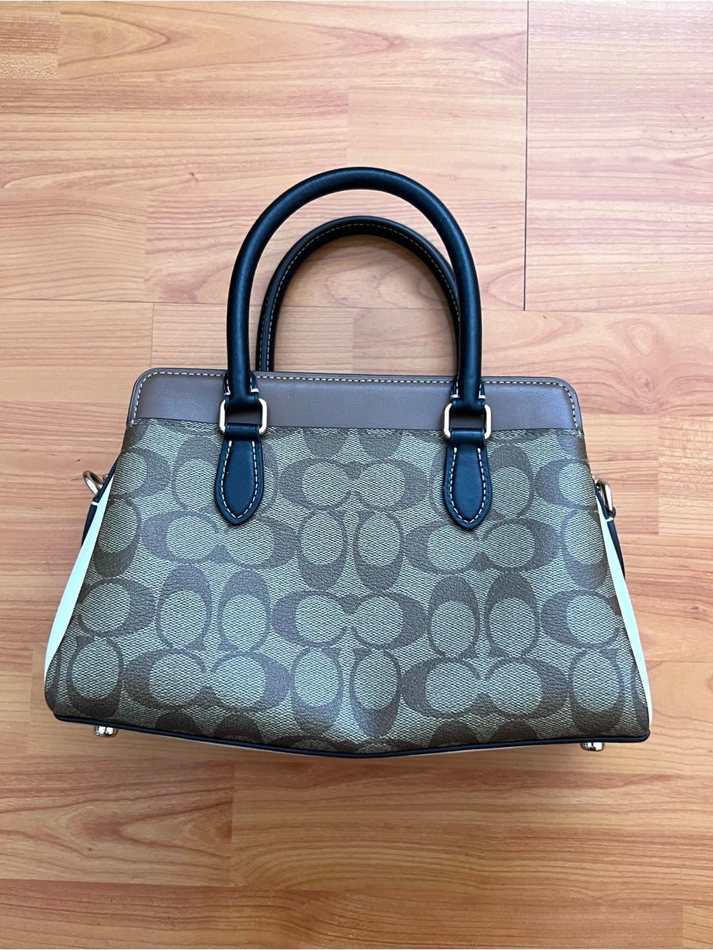 Coach Mini Darcie Caryall in Colorblock Signature Canvas - Picture 10 of 13